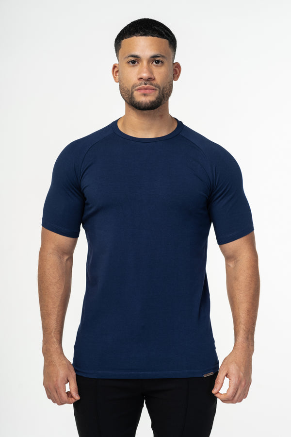 THE MUSCLE BASIC T-SHIRT - DARK BLUE