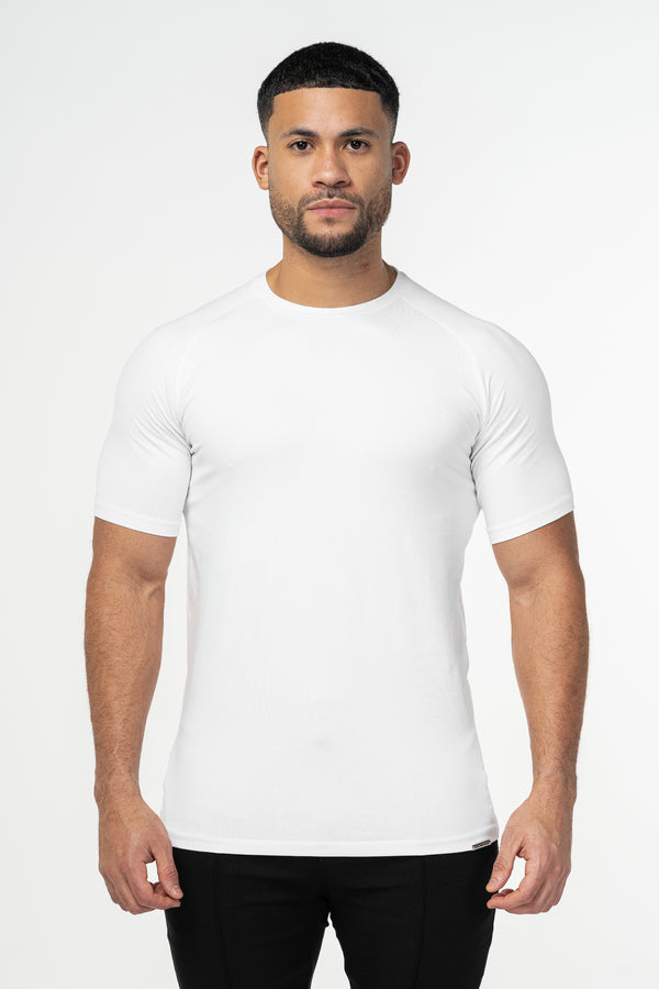 THE MUSCLE BASIC T-SHIRT - WHITE