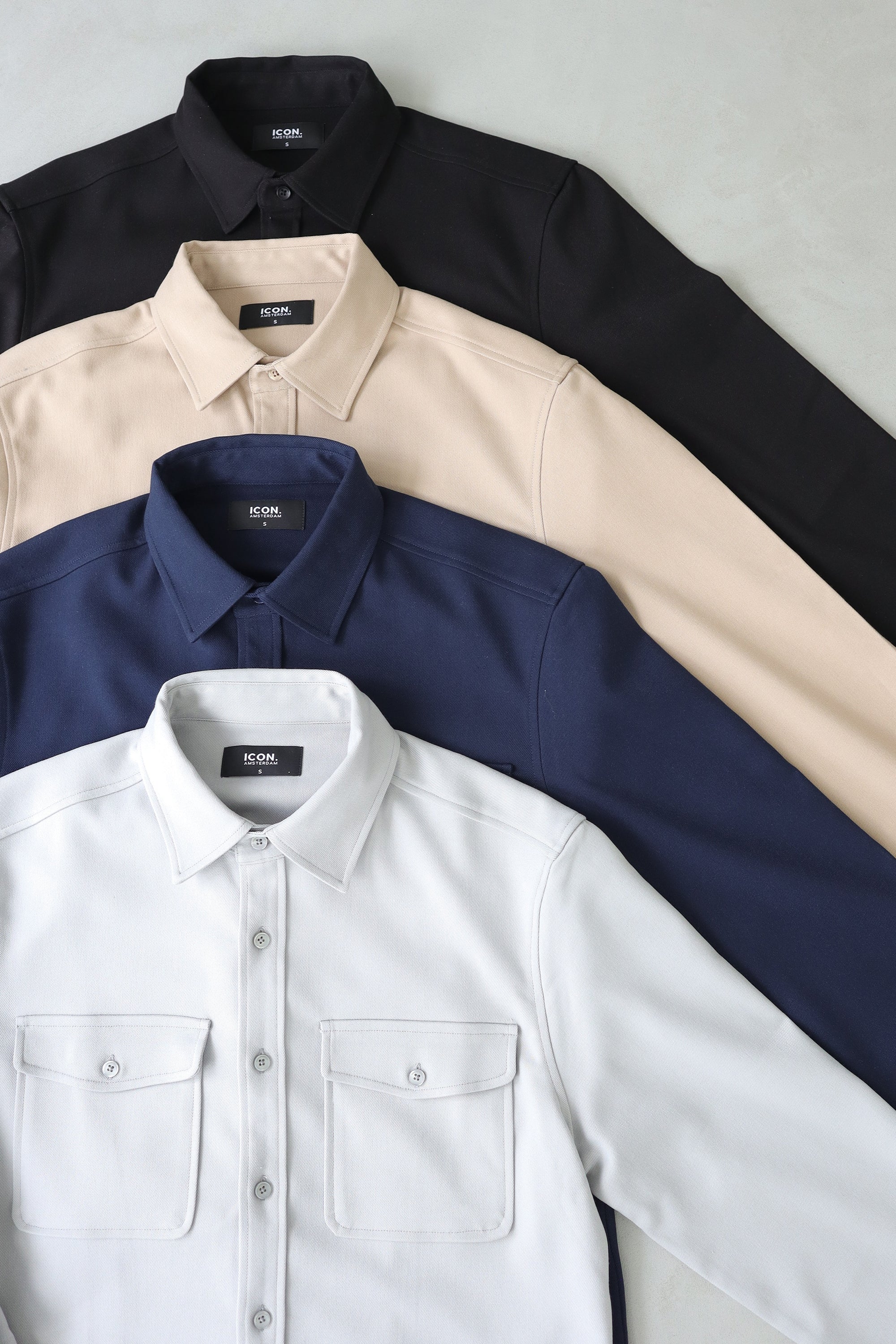 THE DANTE OVERSHIRT - NAVY BLUE - ICON. AMSTERDAM