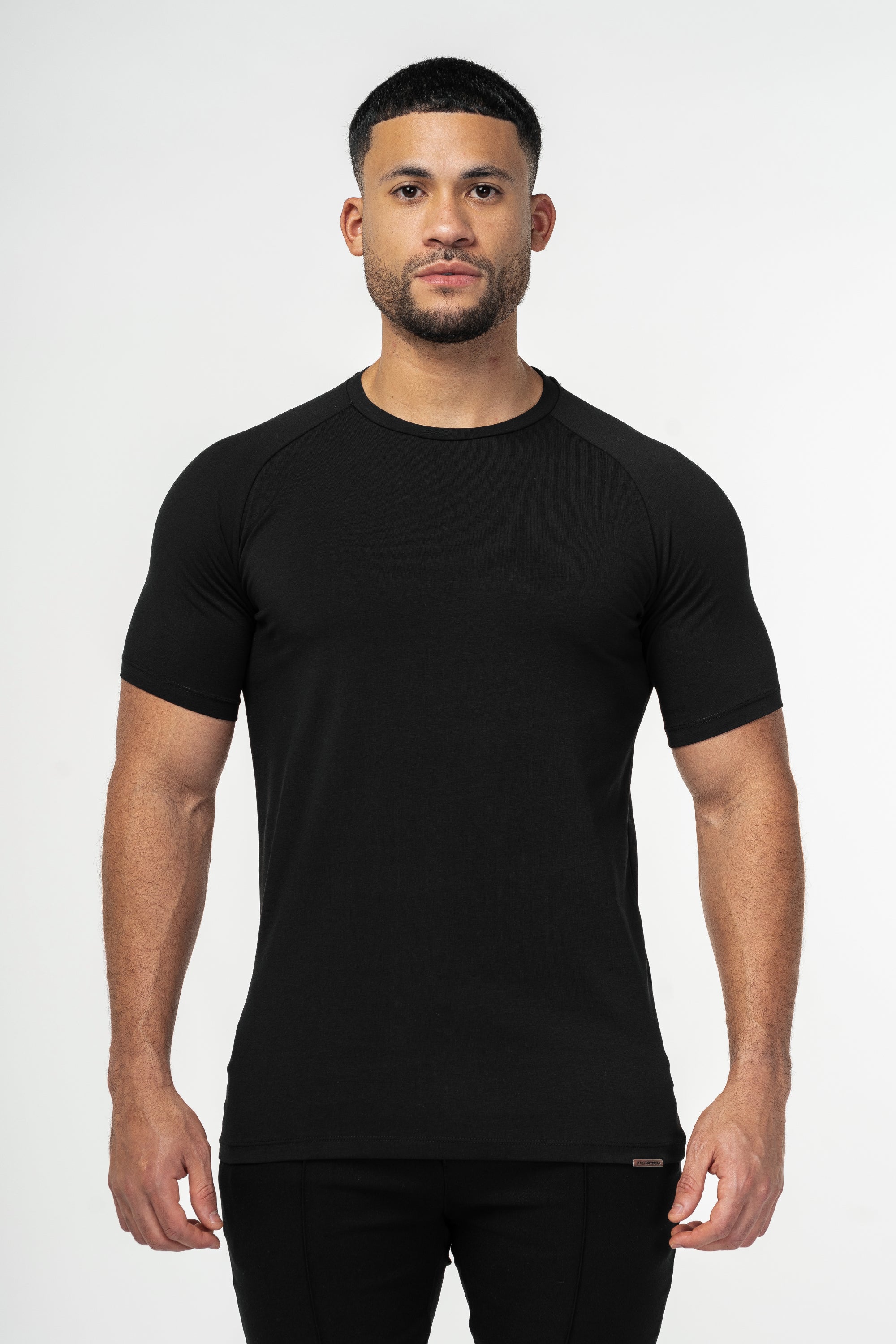 THE MUSCLE BASIC T-SHIRT - BLACK - ICON. AMSTERDAM