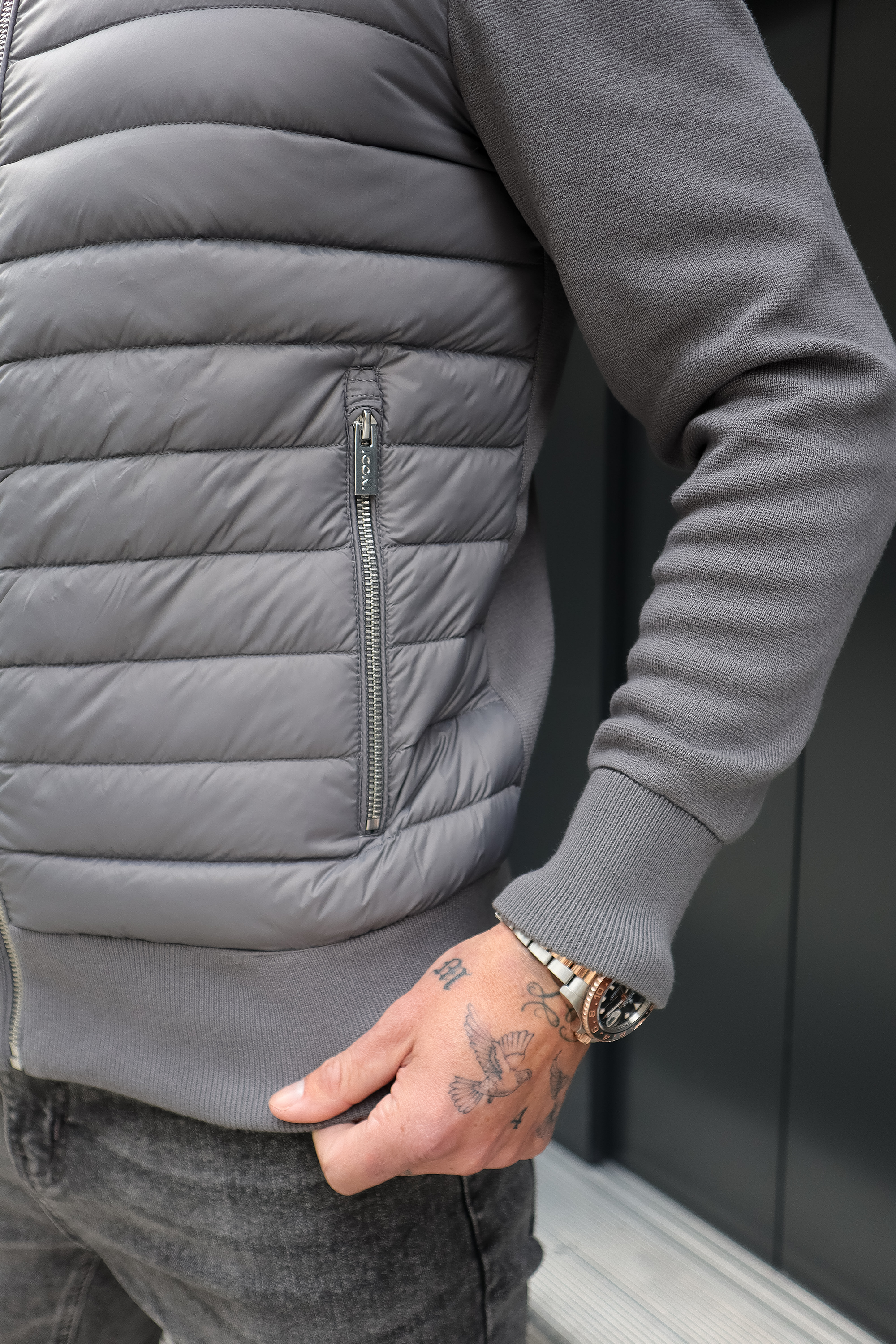 THE VERONA JACKET - CHARCOAL GREY - ICON. AMSTERDAM