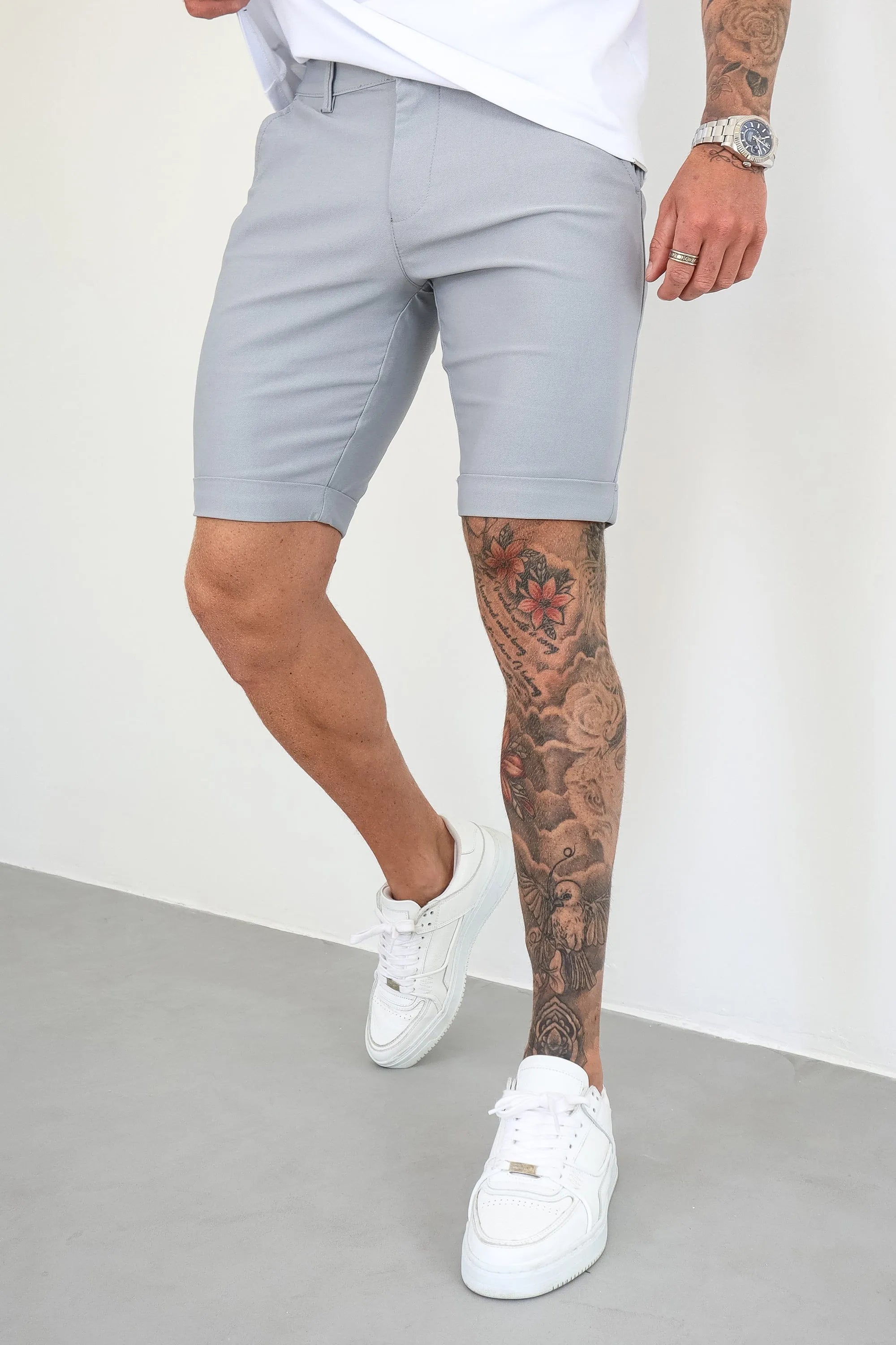 THE AVANI SHORTS - LIGHT GREY - ICON. AMSTERDAM