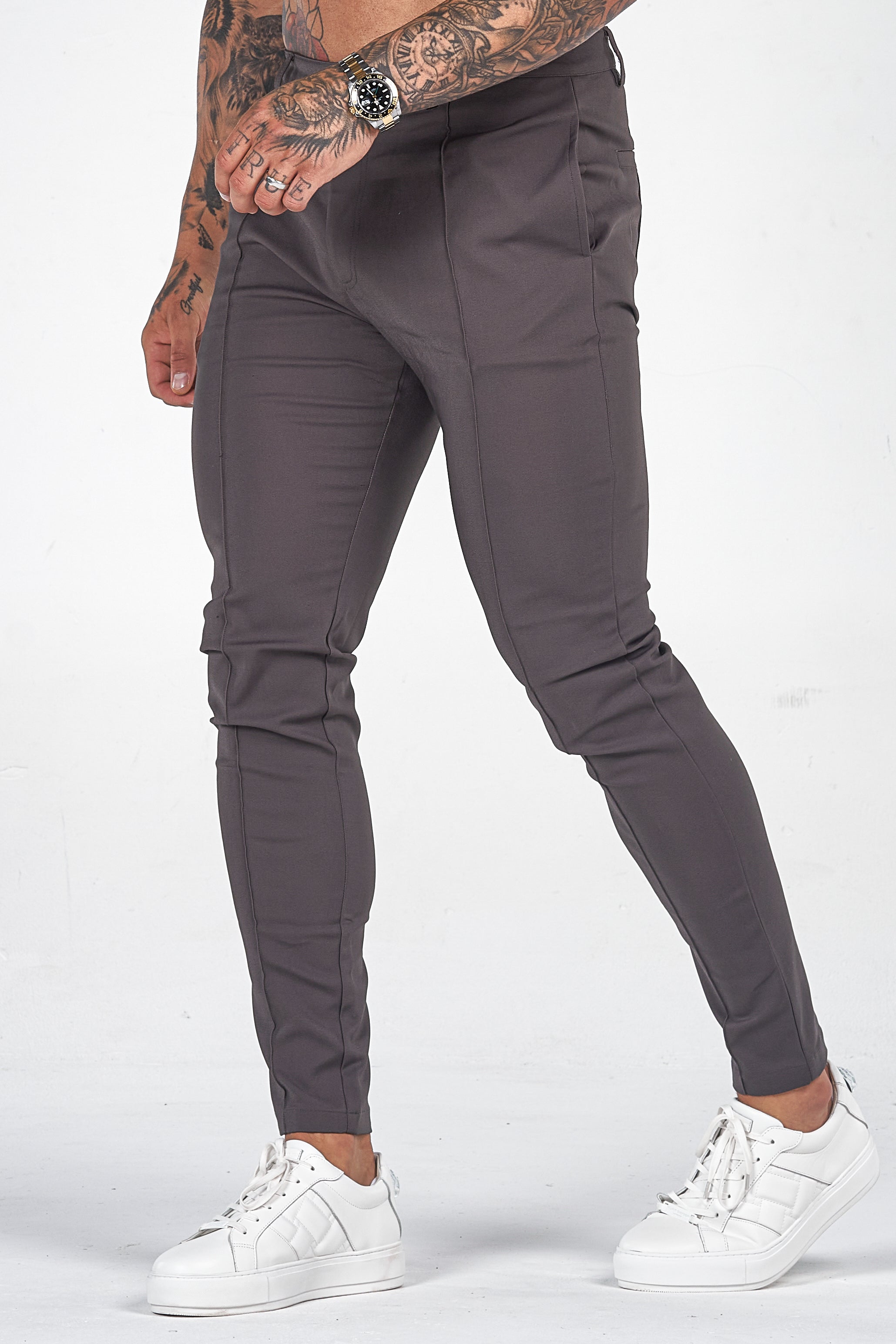 THE VOCO TROUSERS - STEEL GREY - ICON. AMSTERDAM